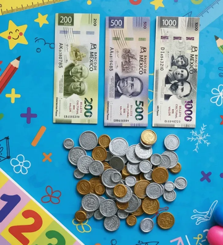 Billetes y Monedas Didácticos Loterías Camacho - Aprende Jugando