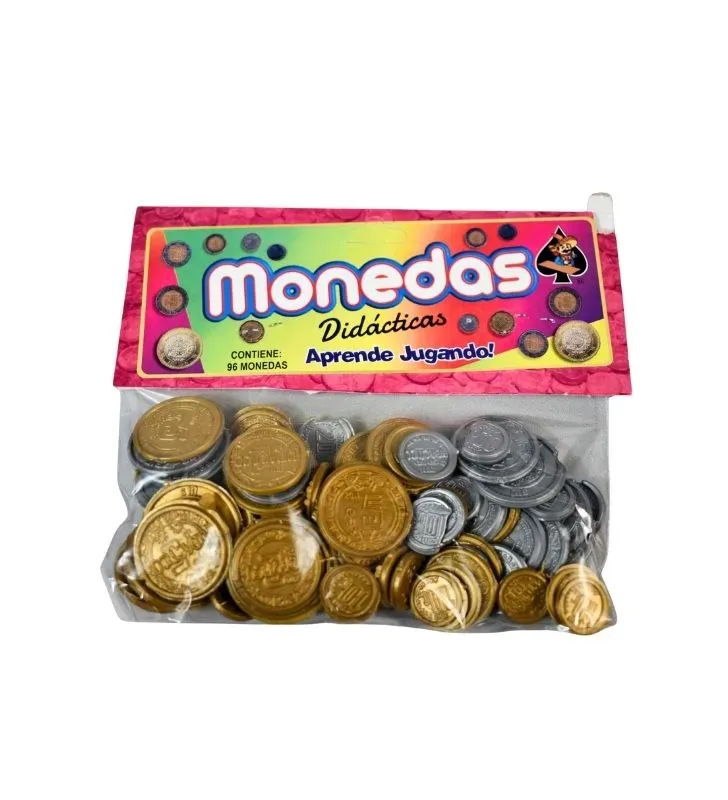 Monedas Didácticas Loterías Camacho - Paquete de 96 Piezas