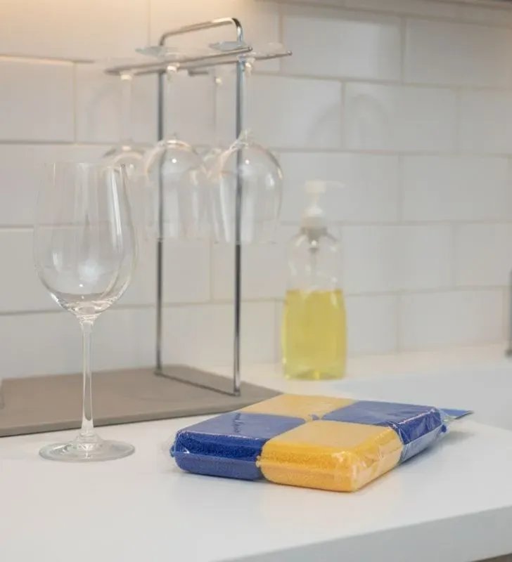 Fibra Esponja Cristalería T.Taio TTTCH4 - 4 Piezas