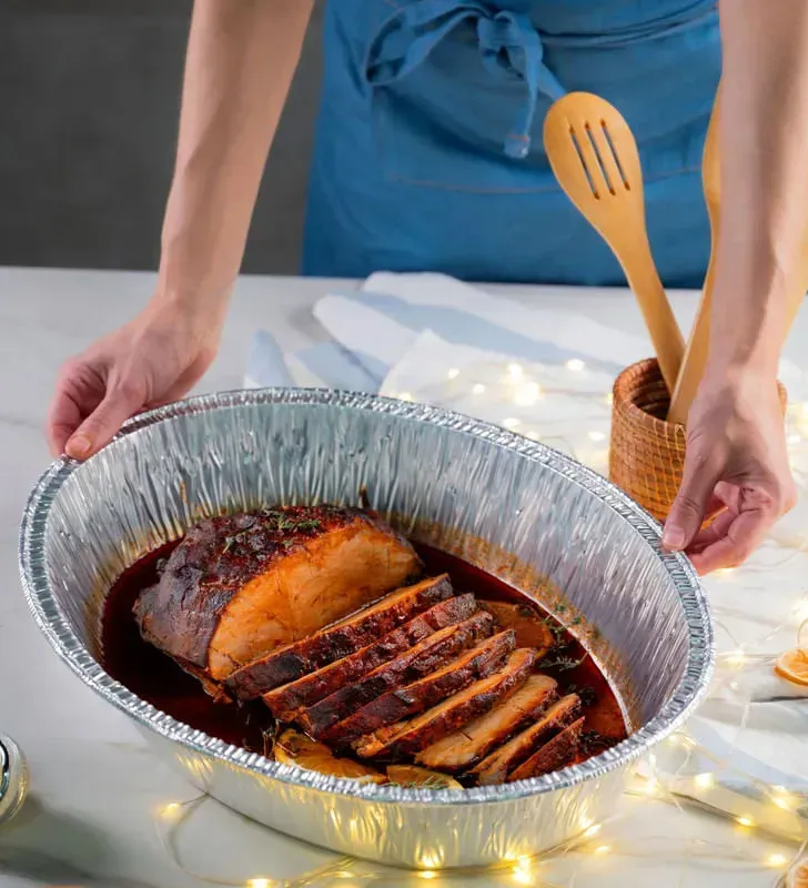 Charola Ovalada de Aluminio Ekco - Resistente hasta 8 Kg