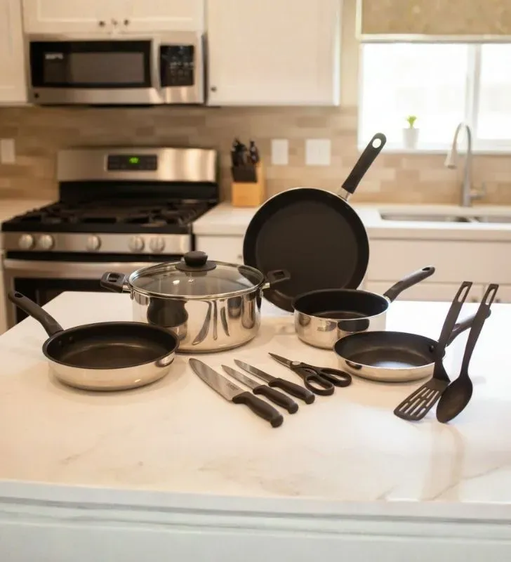 Batería de Cocina Ekco 12 Piezas - Aluminio Antiadherente Plata