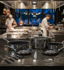 Batería de Cocina Ekco 12 Piezas - Aluminio Antiadherente Plata