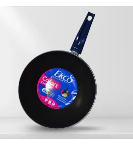 Wok Ekco 24 cm Azul – Acero esmaltado antiadherente