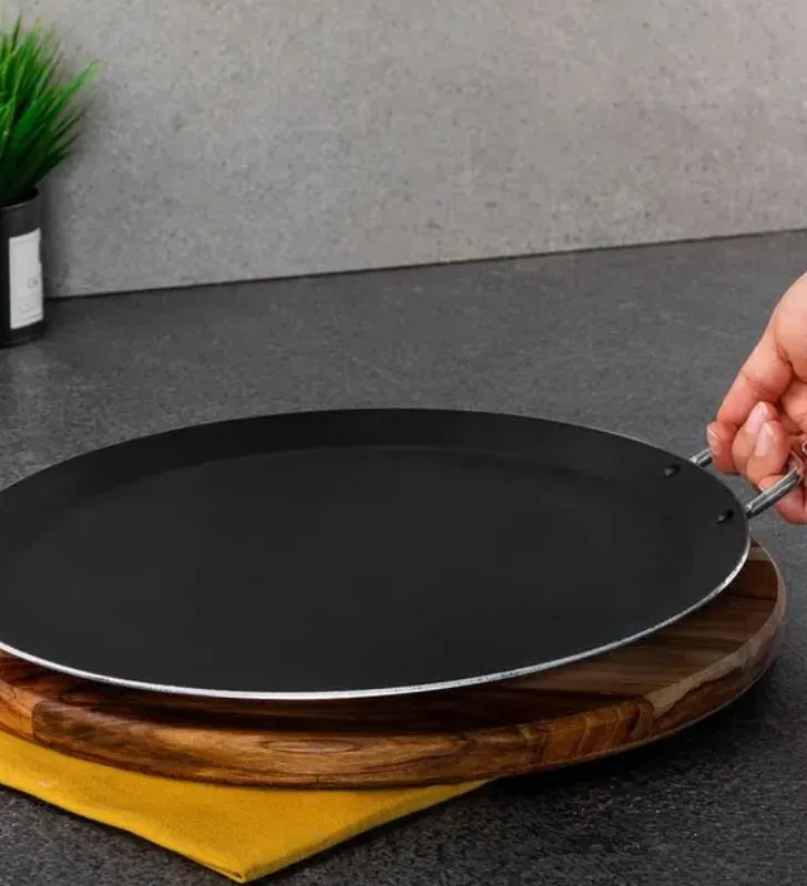 Comal Vasconia Esencial 26 cm Negro - Aluminio Antiadherente