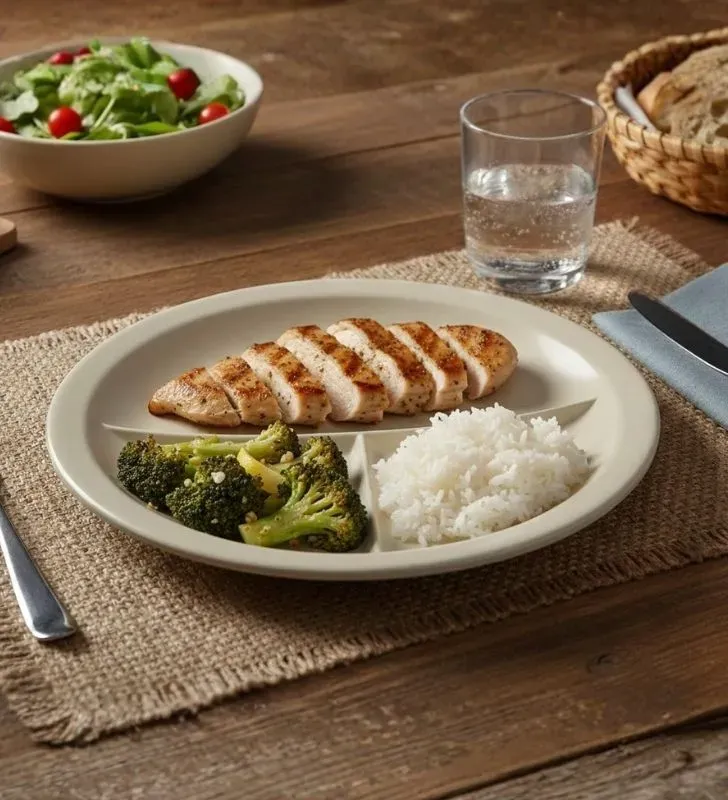 Plato Trinche con División Santa Anita 23 cm - Melamina Arena