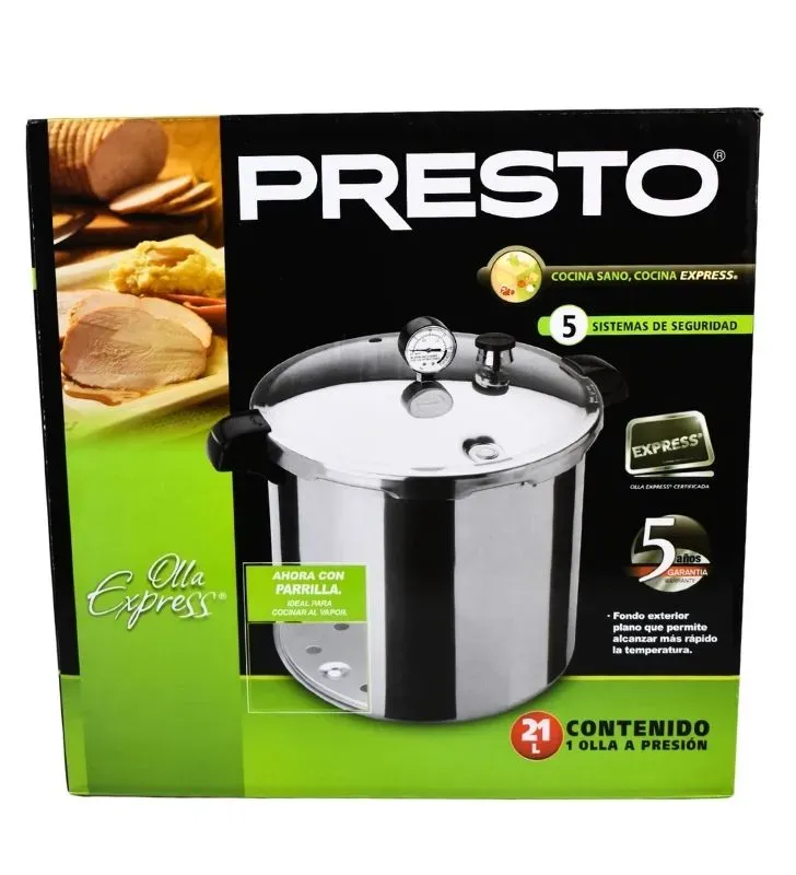 Olla Express Presto 21 Litros - Aluminio de Alta Capacidad