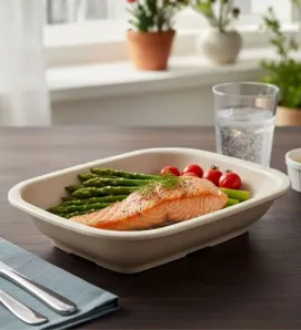 Platón Cuadrilongo Santa Anita 25x18 cm - Melamina Color Arena