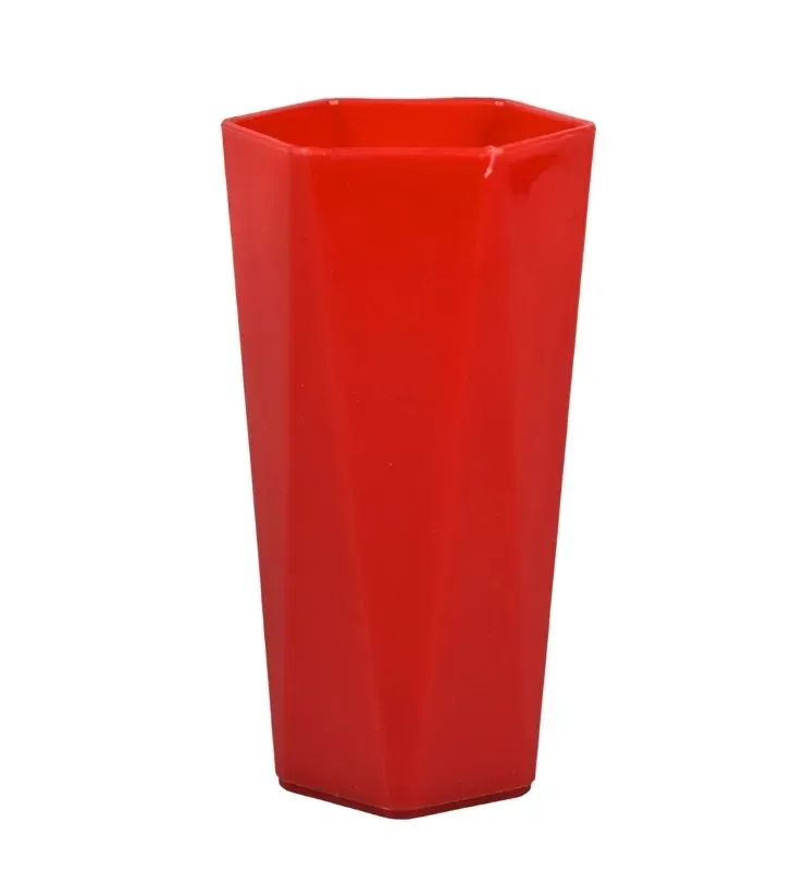 Vaso Diamante de Plástico Largo - Juguetes Jugar (1 pza)