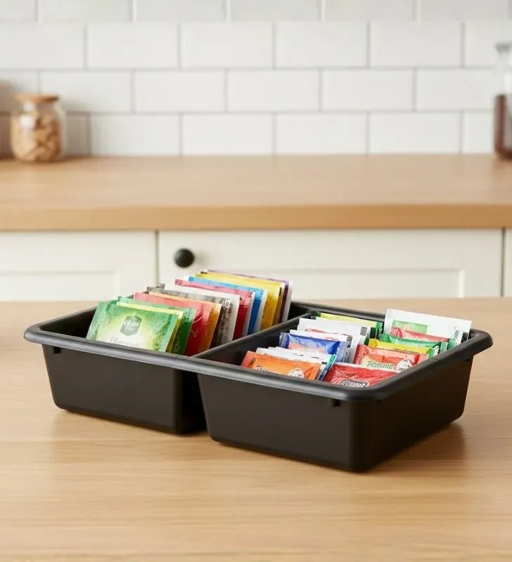 Charola Multiusos Chica Plastymet - 2 Divisiones Resistente