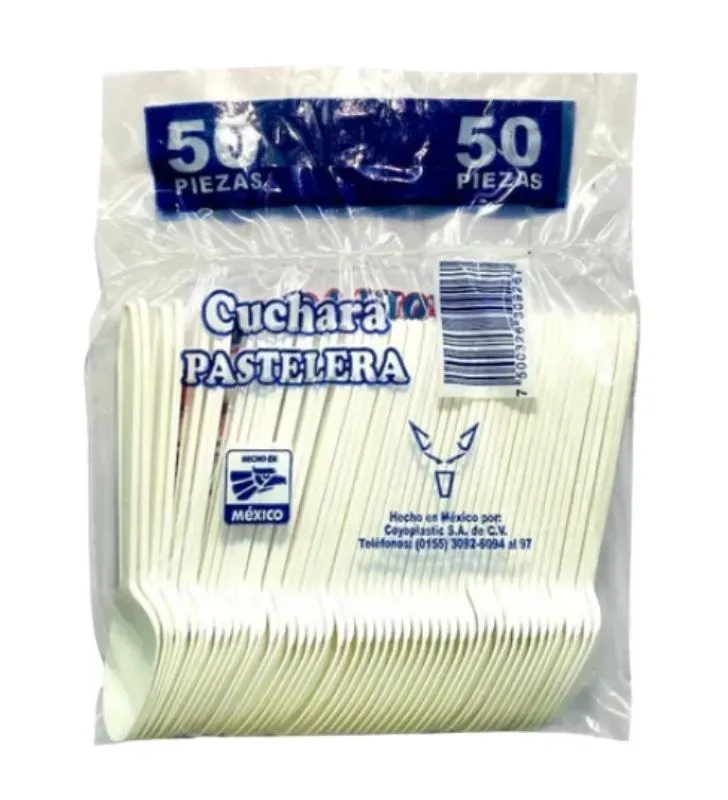 Cuchara Pastelera Coyote Coyoplastic - Paquete con 50 Piezas