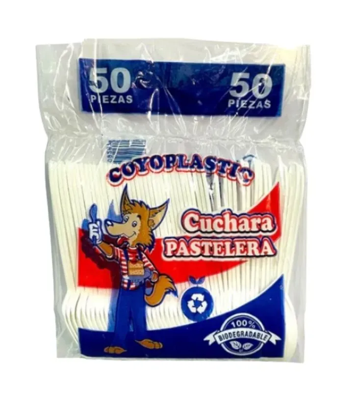 Cuchara Pastelera Coyote Coyoplastic - Paquete con 50 Piezas