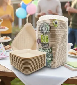 Charola 66 Biodegradable Reyma CHA066C - Paquete con 50 Piezas