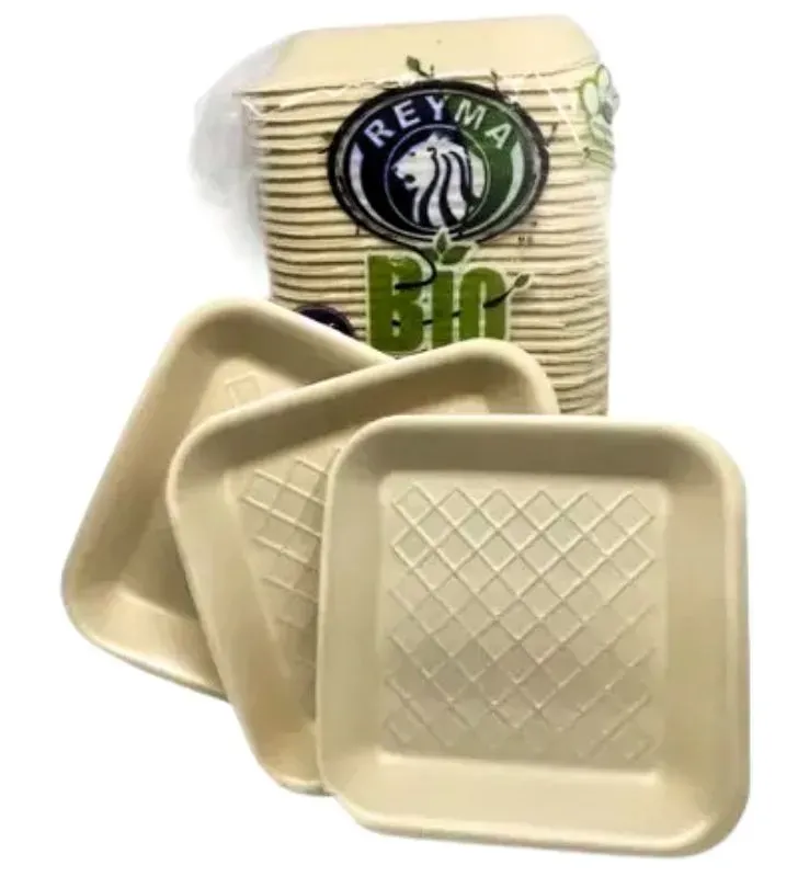 Charola 66 Biodegradable Reyma CHA066C - Paquete con 50 Piezas