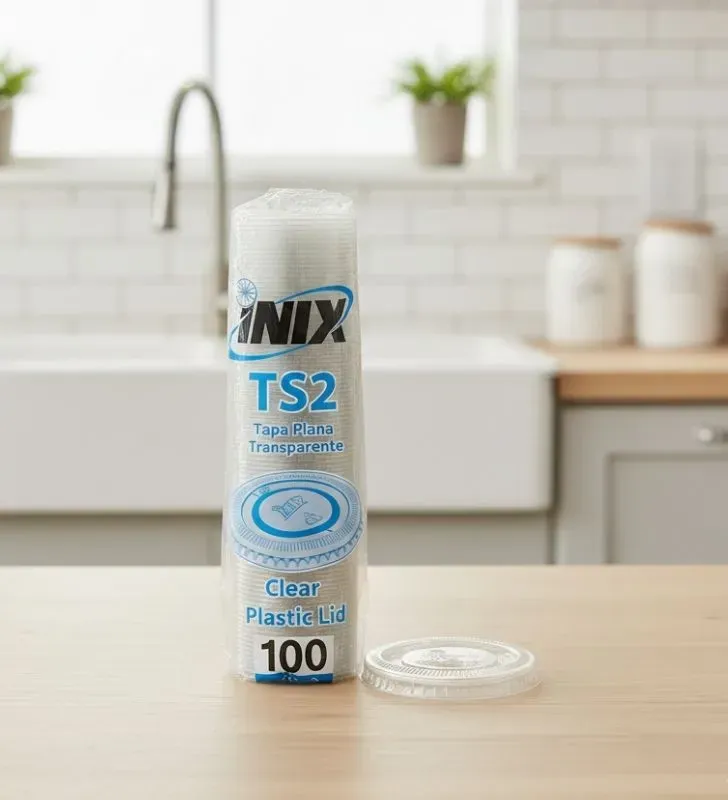 Tapa para Vaso Soufflé 2 oz INIX PET - Paquete 100 pzas (TSI2)