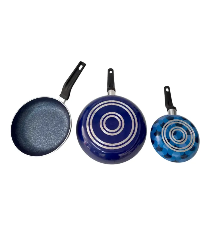 Set sartenes 20/24/30 cm azul – antiadherente