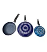 Set sartenes 20/24/30 cm azul – antiadherente