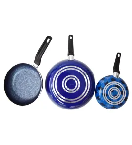 Set sartenes 20/24/30 cm azul – antiadherente