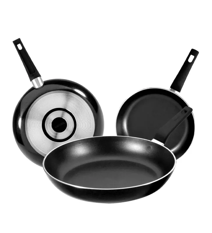 Set sartenes 20/24/30 cm negro – antiadherente vasconia