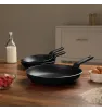 Set sartenes 20/24/30 cm negro – antiadherente vasconia