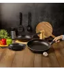 Set sartenes 20/24/30 cm negro – antiadherente vasconia