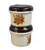 Paquete Twister Plastiapan 500ml (2 pzas) - Café/Blanco