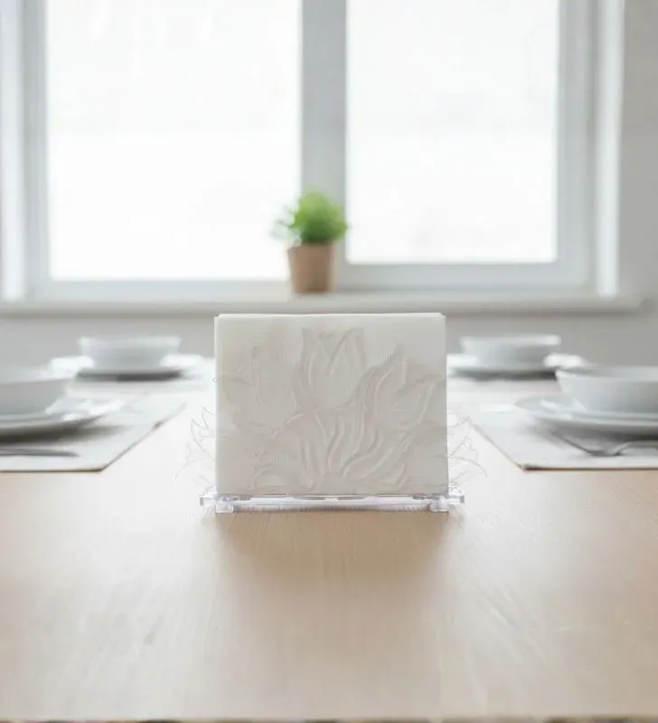 Servilletero Tulipanes Plastiapan FIE036 - Transparente Cristal