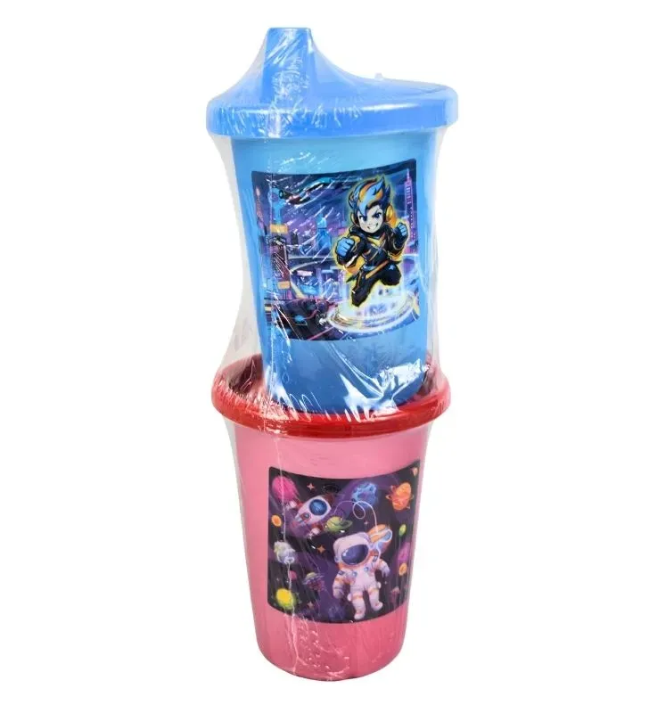 Vasos Entrenadores Bambino Mediano No. 2 Plastiapan (2 pzas)