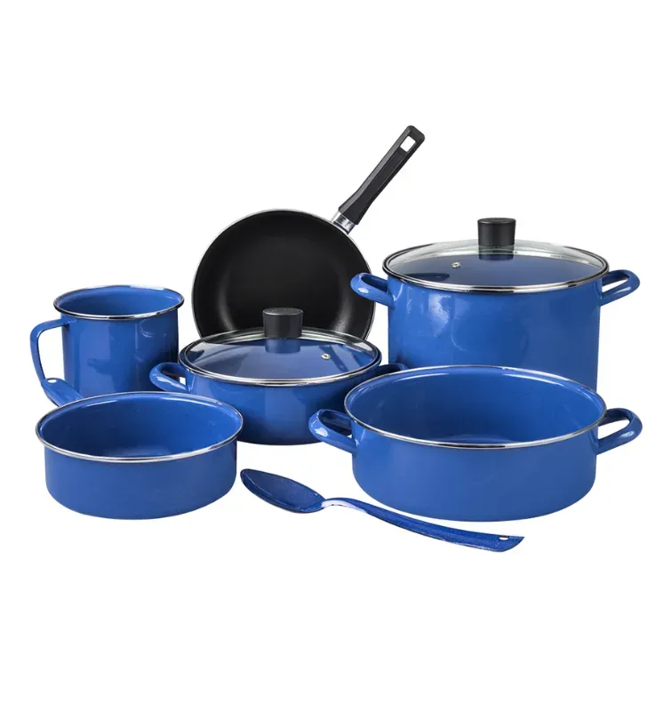 Batería Cinsa Novacero 9 pzas Azul Grafito - Tapa de Vidrio