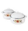 Jumbo Set CINSA Yubicela 318734 - Olla y Arrocera Blanca Silver