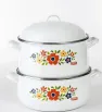Jumbo Set CINSA Yubicela 318734 - Olla y Arrocera Blanca Silver