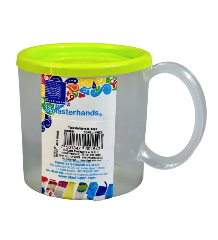 Taza Medidora con Tapa Plastiapan HOG054 - Varios Colores
