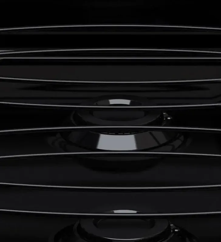 Estufa Acros NAW1001B 20″ Negra | 4 Quemadores Gas LP/NG