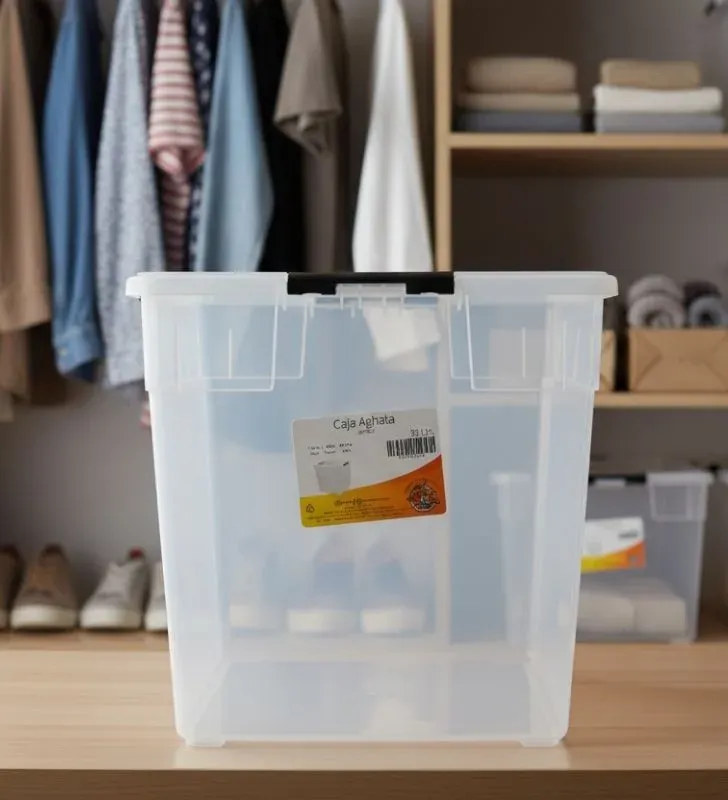 Caja Aghata 36 Litros D’NOVO - Organizador Cristal Gigante