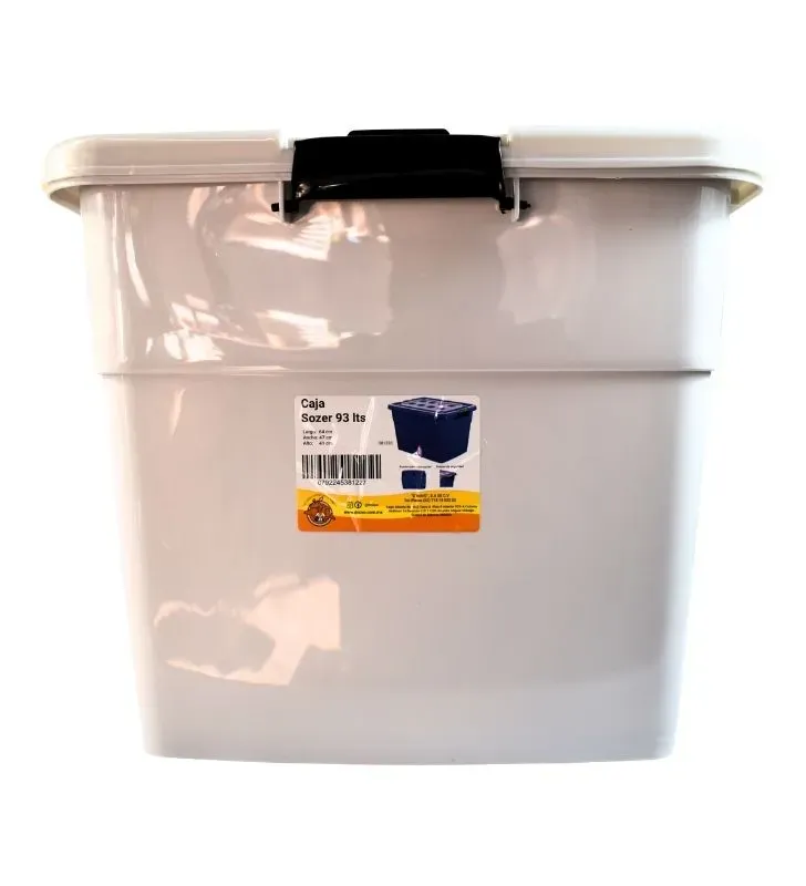 Caja Sozer 93 Litros D’NOVO - Con 6 Ruedas y Broches
