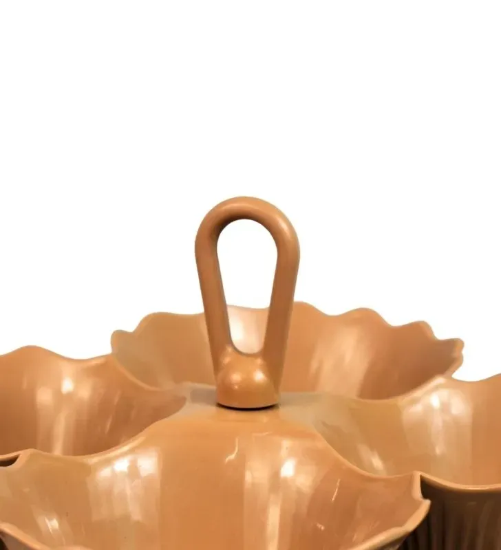 Salsera Café Boris de 4 Divisiones - Plástico Resistente