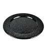 Plato Plano 27 cm con Ala CINSA - Negro Brillante Jaspeado