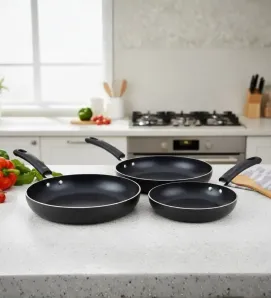 Juego de Sartenes CINSA Forta 3 Pzs - Antiadherente Diamante