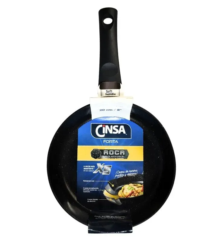 Sartén CINSA Roca 20 cm - Aluminio Forjado y Antiadherente 4 Capas