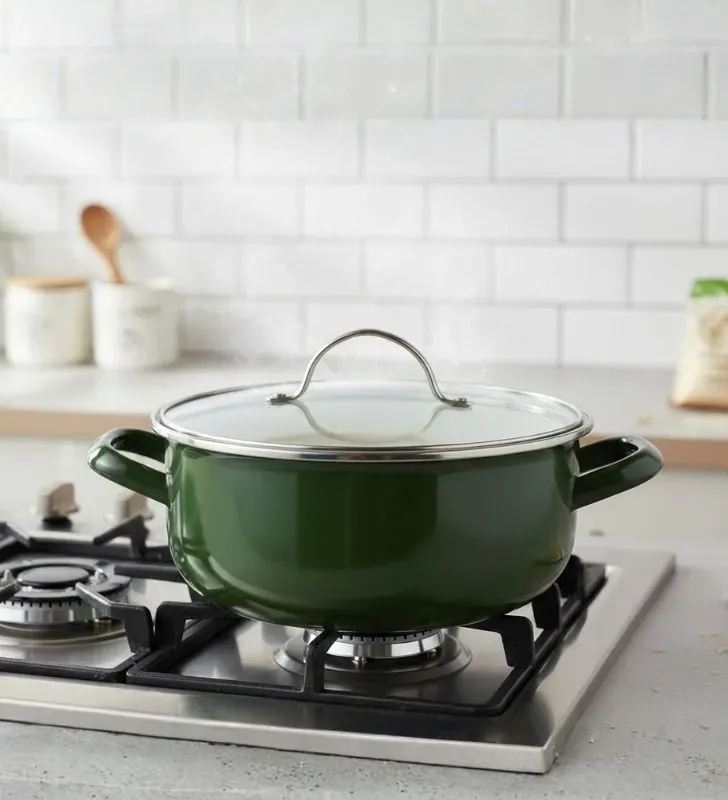 Arrocera CINSA Euro 22 Healthy Cooking - 3.7L Verde Olivo