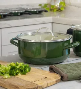 Arrocera CINSA Euro 22 Healthy Cooking - 3.7L Verde Olivo