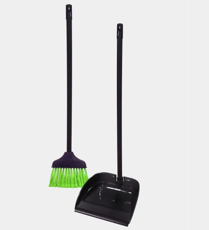 Set de Escobita y Recogedor Negro TOROSQUI - Limpieza de Espacios Pequeños