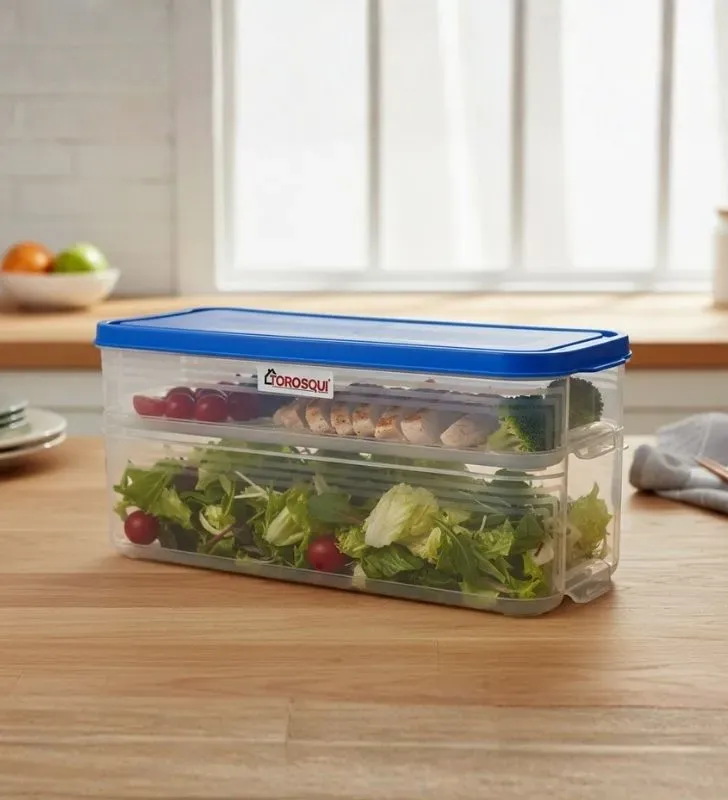 Organismart TOROSQUI 3.6L - Organizador Hermético 2 Niveles