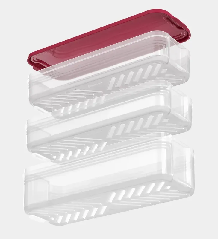 Organismart TOROSQUI 5L - Organizador Hermético de 3 Niveles