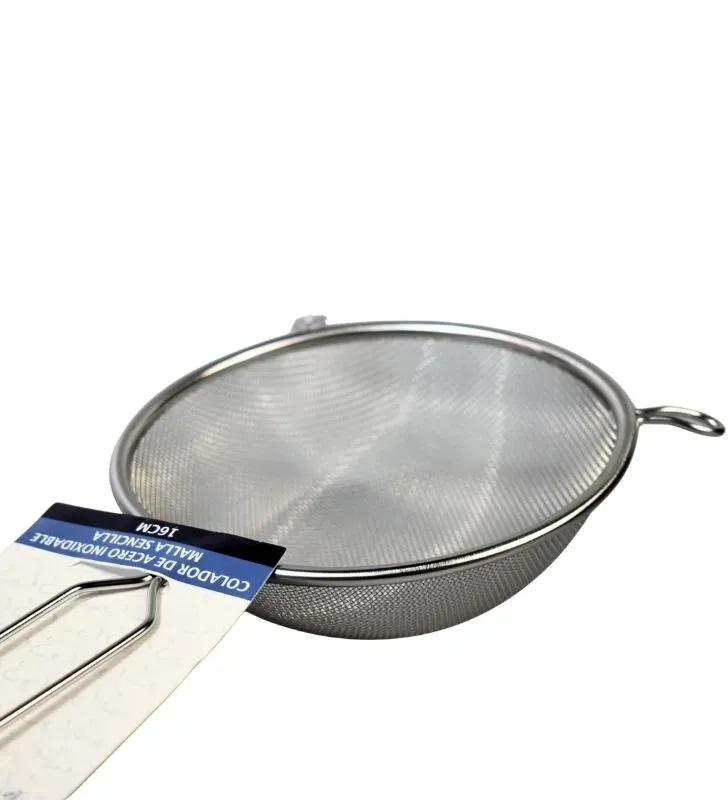 Colador Travessa 14cm Acero Inox - Malla Doble Reforzada