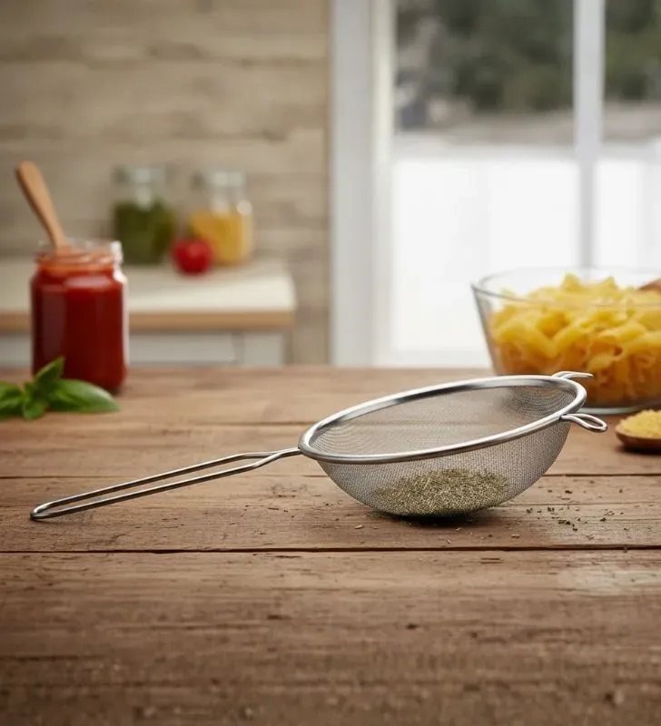 Colador Travessa 14cm Acero Inox - Malla Doble Reforzada