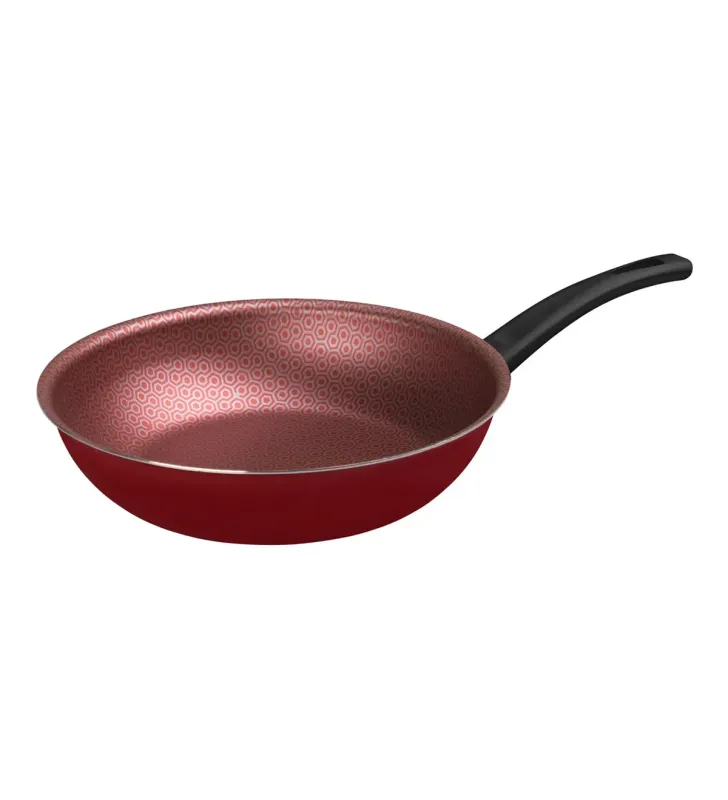 Wok 28 cm rojo Classic – antiadherente, ideal salteados