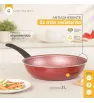 Wok 28 cm rojo Classic – antiadherente, ideal salteados