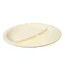 Plato 3 Secciones 9" Melamina Beige TRAVESSA - Resistente e Institucional