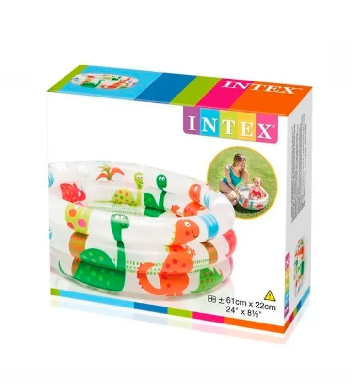 Piscina Inflable Infantil INTEX 57106NP - 61x22cm con Piso Acolchado