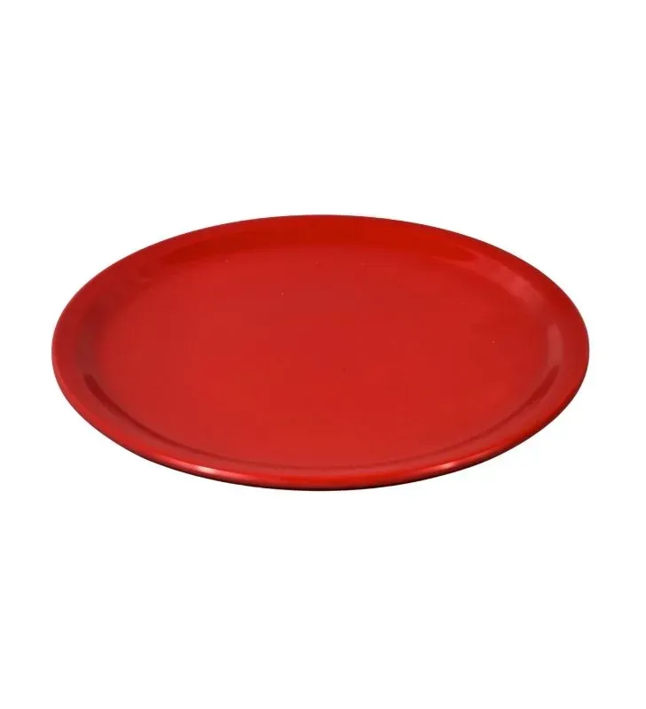 004-016-108 PLATO TRINCHE 9\" MELAMINA ROJO